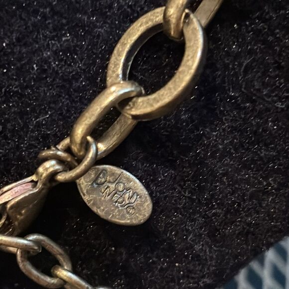 Joan Rivers Rhinestone Orange Bronze Tone Statement Cluster Necklace Floral Bee‍ - Picture 6 of 10